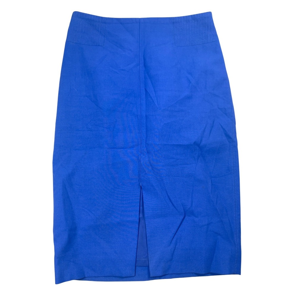 White House Black Market Women's 2 Blue Pull On Pencil Skirt Career